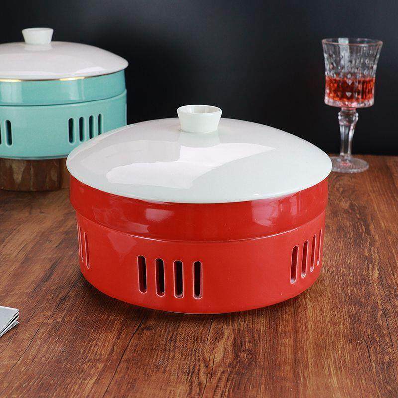 陶瓷明炉餐具蜡烛加热盘子保温菜盘酒店饭店专用加热炉明档展示盘,3C数码配件,USB灯,淘宝优惠券,粉丝福利购,淘宝优惠卷