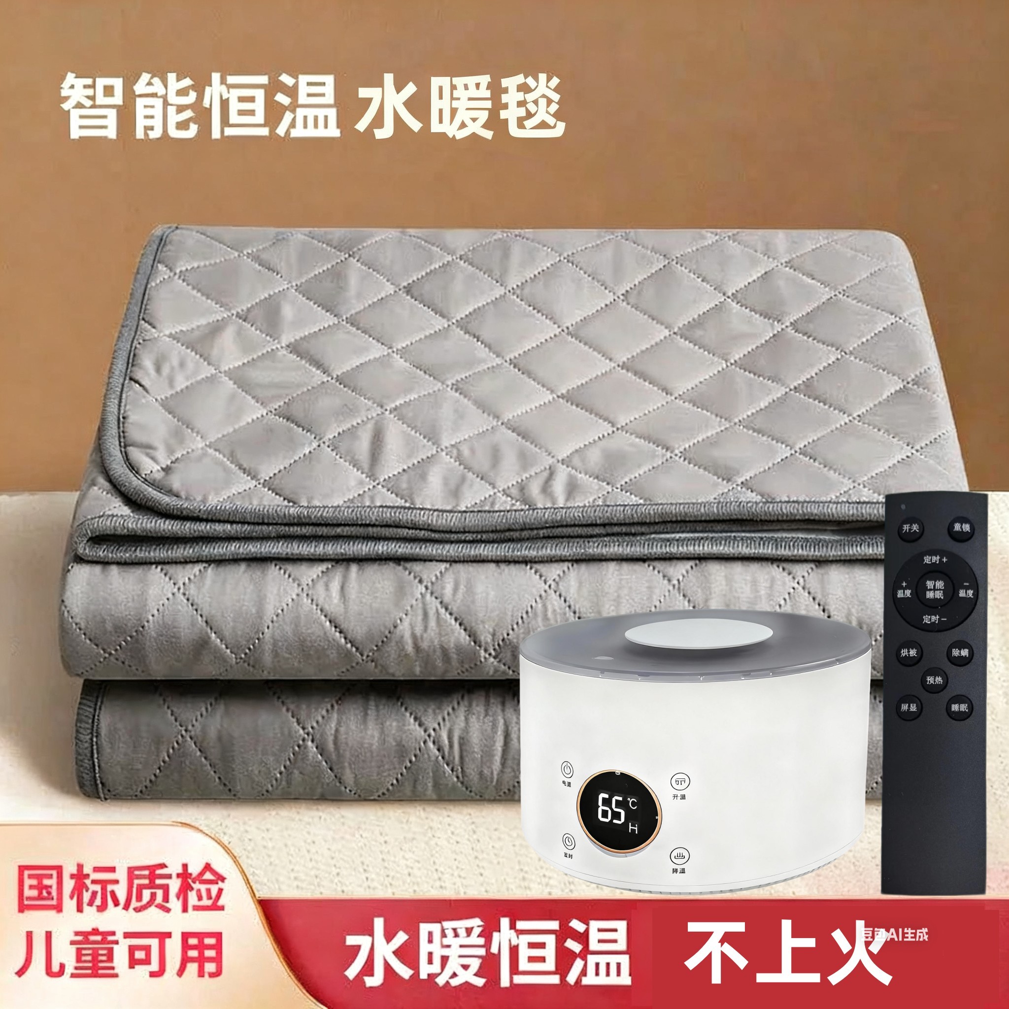雅路水暖电热毯水循环水热2025新款智能恒温电褥子静音加热毯双人