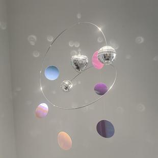 星星夜空反光挂饰阳光捕手星球吊饰宇宙星空幼儿园环创平衡挂饰