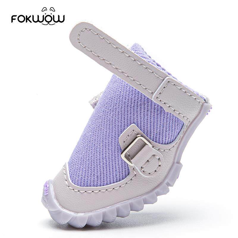 djj宠物外出狗狗鞋子比熊fokwow四季透气好穿不掉软底泰迪小狗鞋