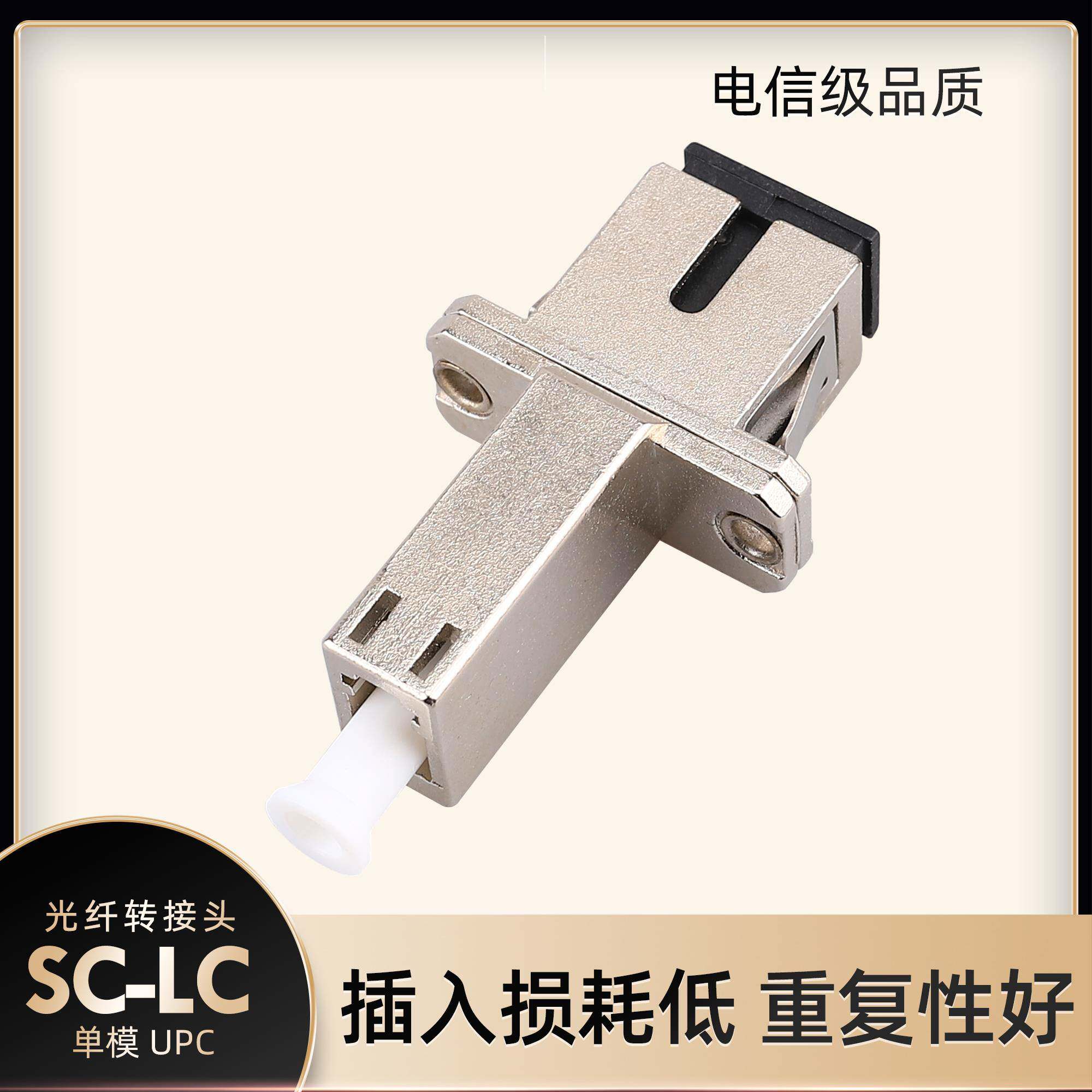光纤转接头LC母-SC母光纤适配器SC-LC连接器接头光纤耦合器法兰盘