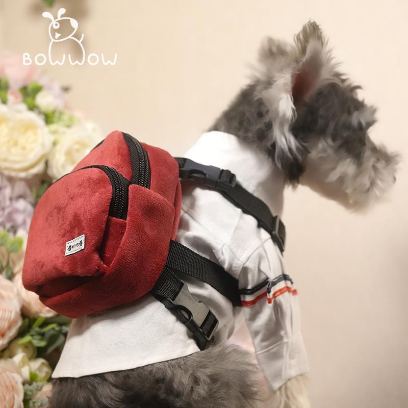 米白色宠物外出包 通用型宠物胸围背包 适用泰迪比熊的宠物包