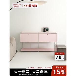 不锈钢餐具柜中世纪Usm客厅模块柜组合现代简单电视柜储物柜储物