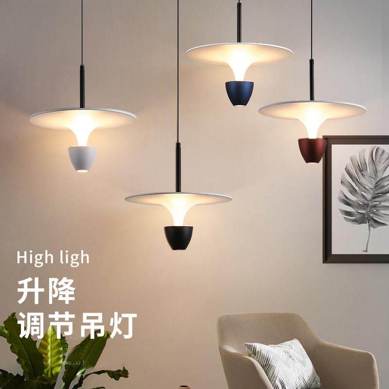 新款艺术飞碟床头吊灯现代简约创意个性单头长线 线背景墙水母小,家装灯饰光源,床头/玄关/吧台/过道吊灯,淘宝优惠券,粉丝福利购,淘宝优惠卷