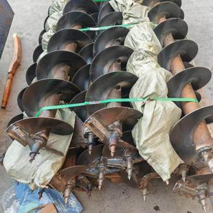 坡地光伏桩打孔机钻头电线杆挖坑机螺旋钻杆支架地钻挖树坑机蛟龙