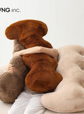 LIVING inc.春眠抱抱 大波浪长条型侧睡觉夹腿男朋友抱枕床上靠枕