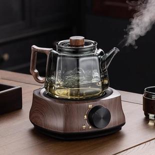 纯手工 玻璃茶壶家用茶水分离泡茶烧水壶电陶炉围炉煮茶器茶具套装