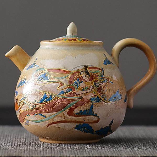 窑变覆古飞天茶壶单壶陶瓷盖碗茶杯泡茶器家用功夫茶具单杯公道杯,餐饮具,茶壶,淘宝优惠券,粉丝福利购,淘宝优惠卷
