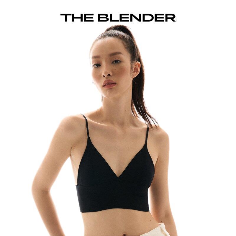 Theblender深V吊带三角杯内衣舒适无钢圈纯色吊带背心春夏薄款女