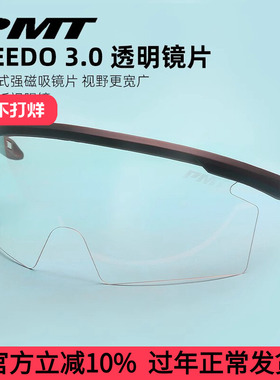 PMT磁吸风镜MEEDO3.0透明镜片MIPS光感变色镜片GOLF米朵灰色镜片