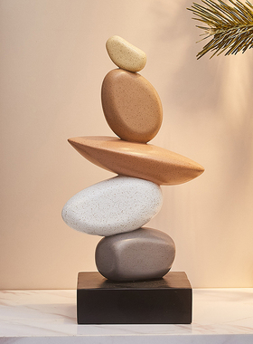 时来运转高级感摆件玄关客厅电视柜酒柜书房办公室桌面售楼处装饰