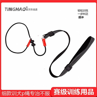 专业赛级p链防爆冲P字绳训犬狗狗牵引绳中大型犬宠物用品遛狗绳子