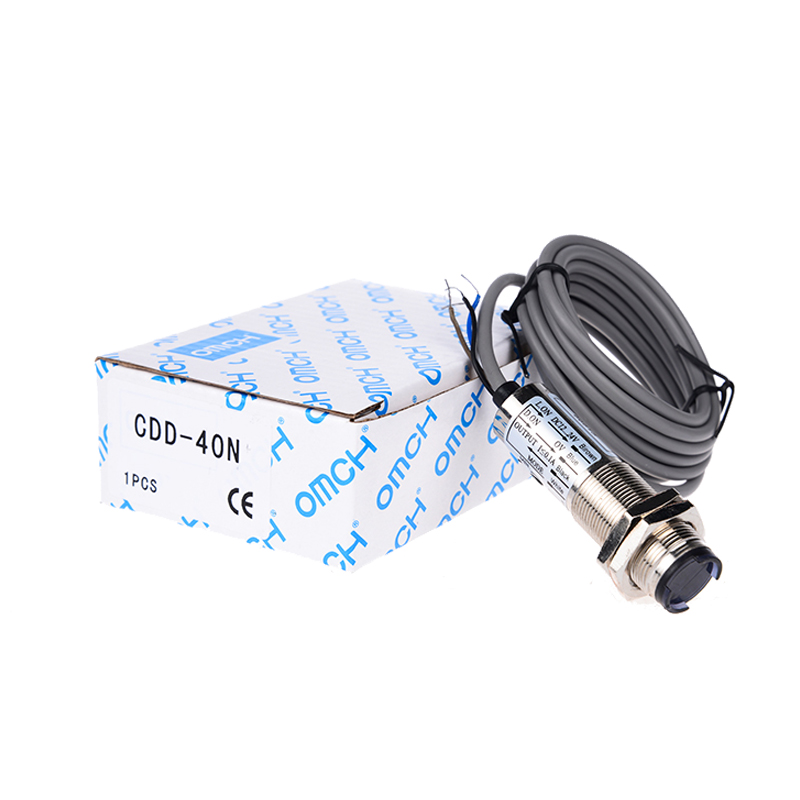 沪工光电开关CDD40N/P漫反射型1040厘米直流四线NPN常开636V