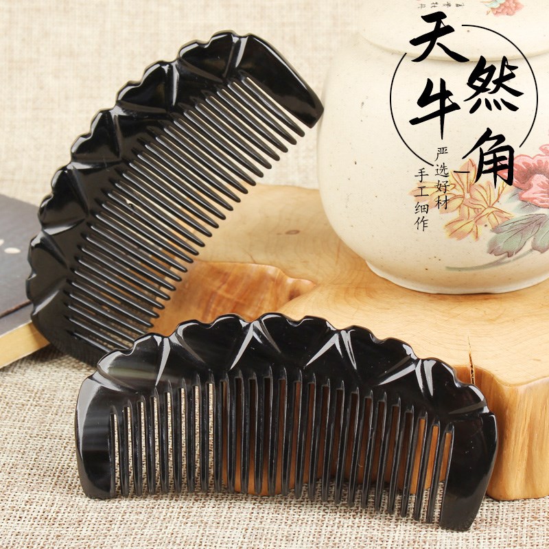 正宗黑牛角梳可爱小号天然便携式随身小梳子儿童女孩迷你宝宝梳
