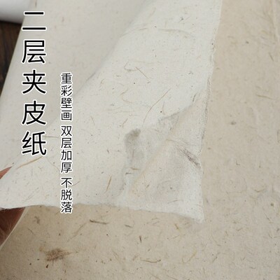 守金古法皮纸云龙皮纸楮皮构树皮纸纯手工长纤维仿古宣纸半生熟艺