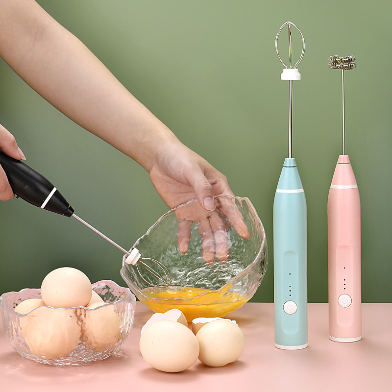 电动打蛋器家用无线小型奶泡器多功能双头USB牛奶电动咖啡打奶器