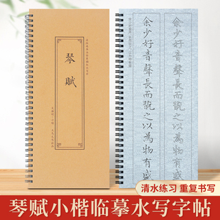 梅林笔庄文徵明小楷字帖水写布练毛笔字琴赋全文书法水写本初学者