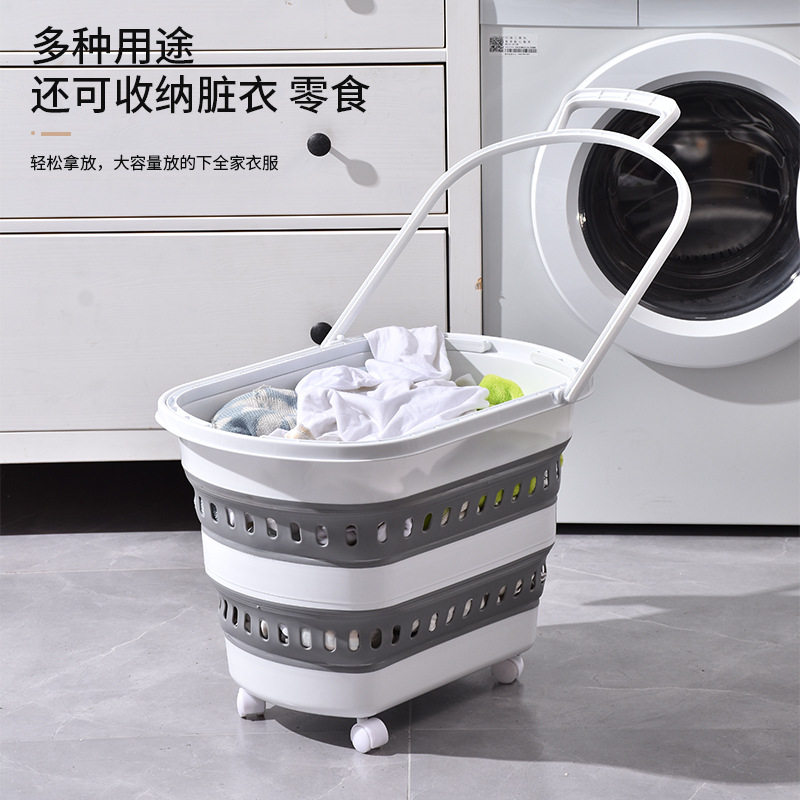 脏衣篮折叠卫生间浴室塑料杂物厕所卧室客厅衣服收纳篮子置物
