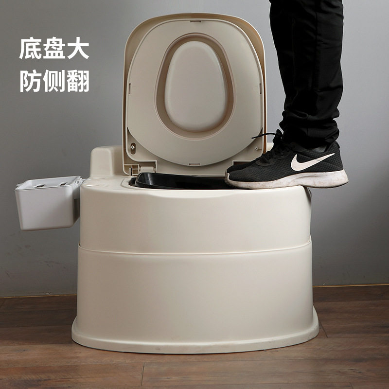 老人马桶可移动坐便器孕妇尿桶便桶加厚痰盂老年人防臭室内坐便椅