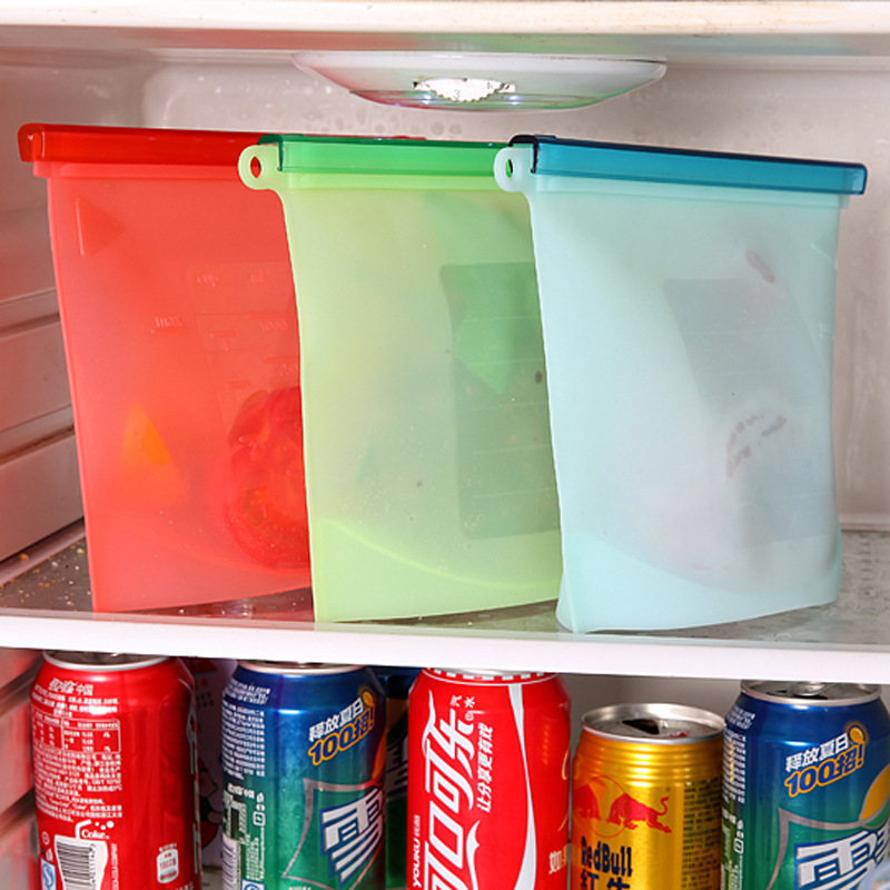 品硅胶保鲜密10ML食物水箱袋10FDA食级袋封袋80 果冰冷藏收纳00ML