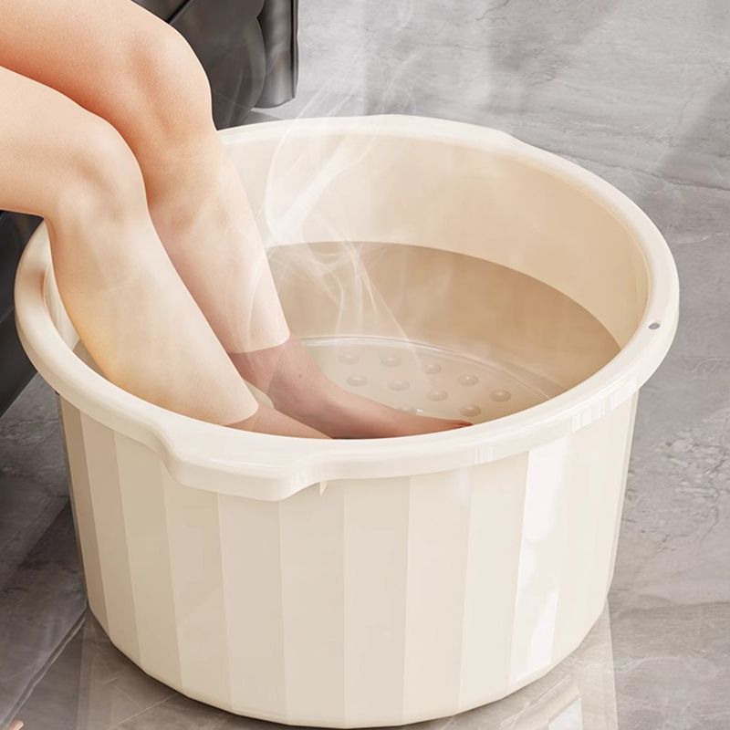 泡脚桶家用宿舍按摩养生足浴桶高颜值加厚过膝小腿塑料洗脚盆水桶