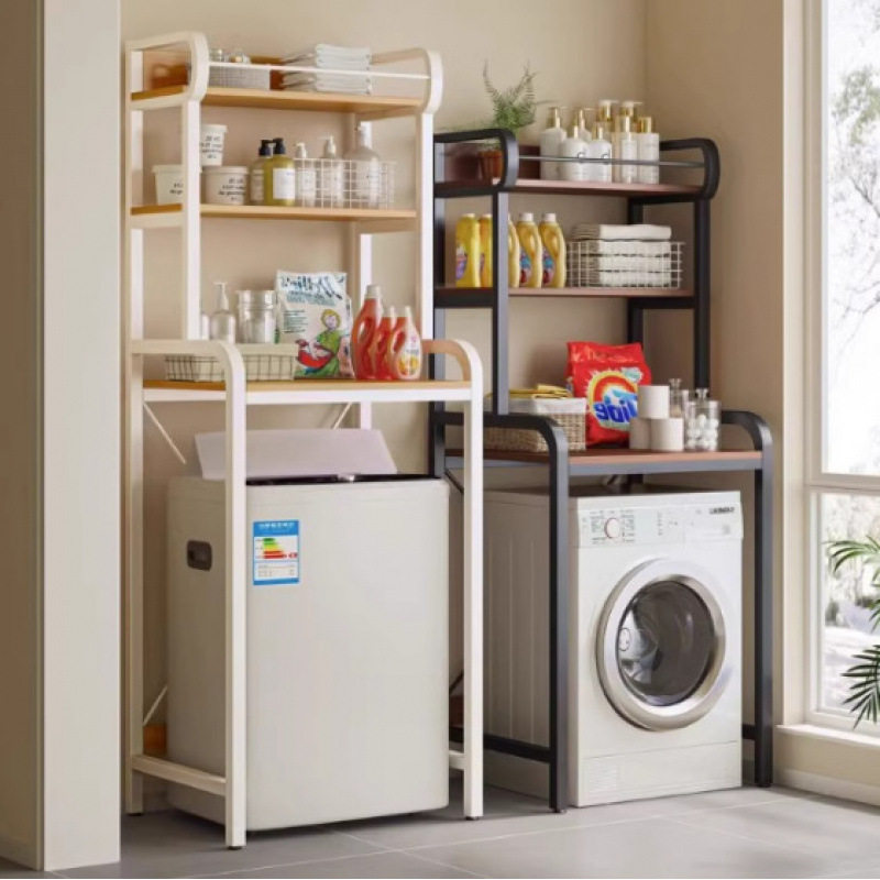 涡轮洗衣机置物架厕所马桶储物架滚筒波轮落地浴室上部收