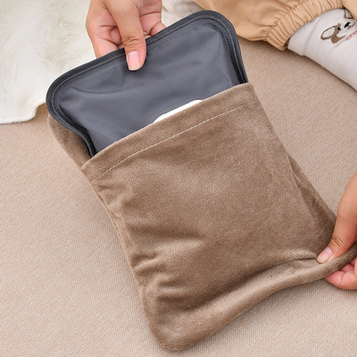 热袋暖手宝绒韩女暖可定lgo厂家可拆洗水毛萌兔版水袋o