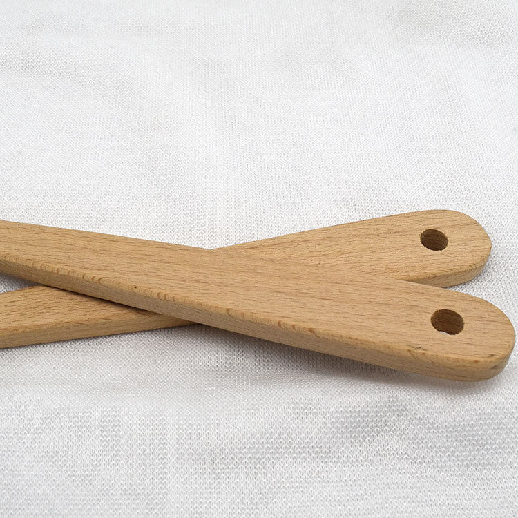 厨房用品木质沙拉搅拌榉木无漆勺子韩式创意diy实木饭勺