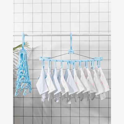 术衣叠衣挂架纳器童毛宝架魔架晾衣架折多层柜衣收神儿巾架宝尿布