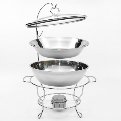 产地货源不锈钢自助餐炉 盖子可悬挂酒精炉亚马逊Chafing dishes
