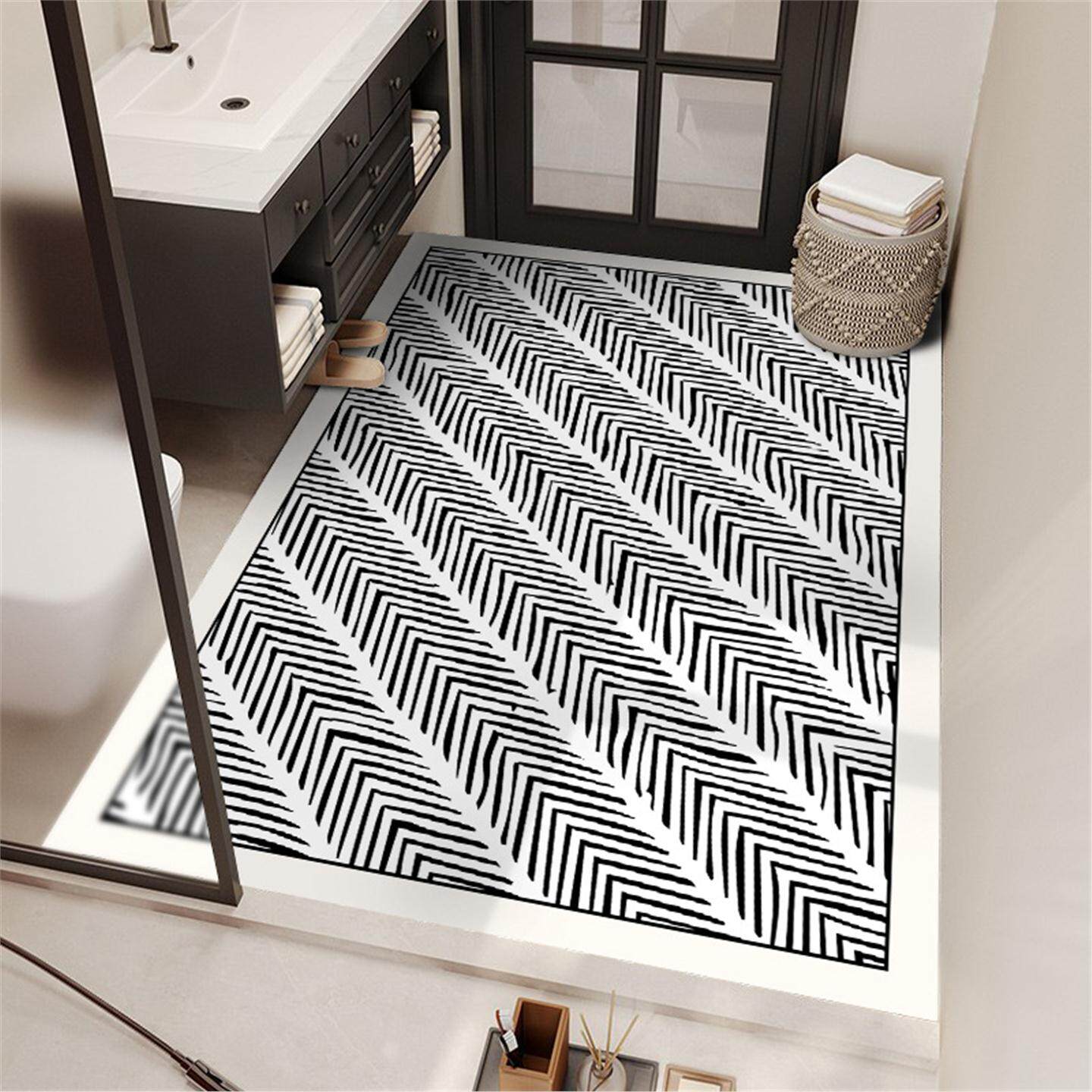 卫浴皮革防滑垫子台吸水干区浴室柜大地垫满铺洗漱尺寸地毯卫生间