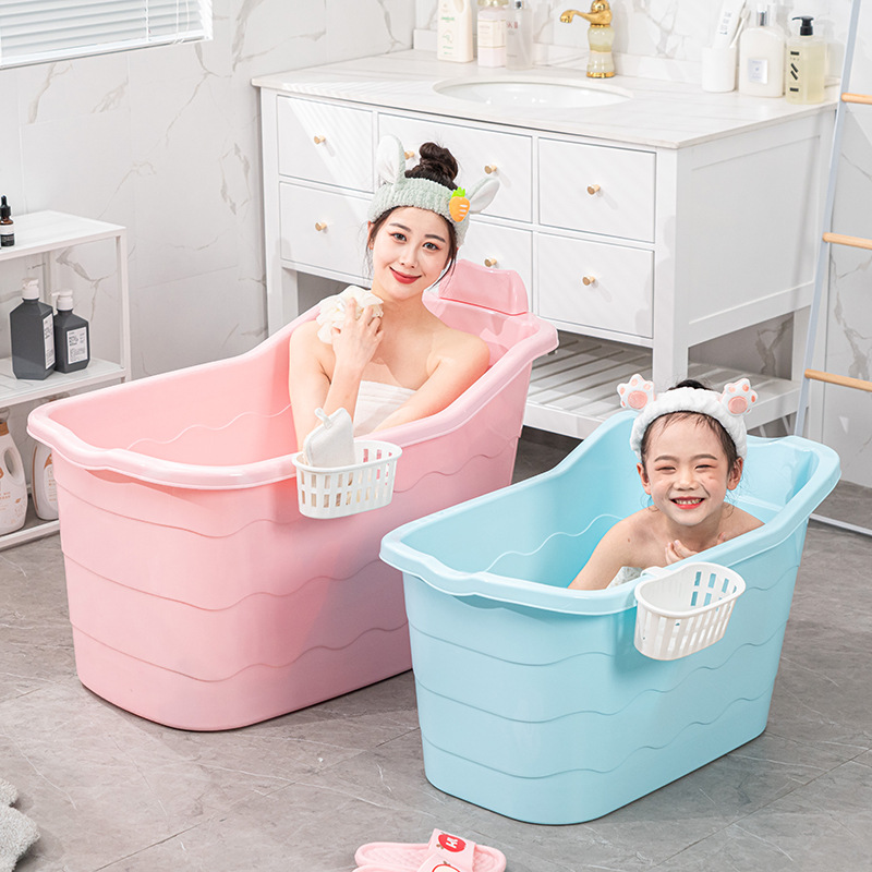 儿童洗澡桶泡澡桶大号宝宝全身家用小孩洗澡盆可坐加厚保温沐
