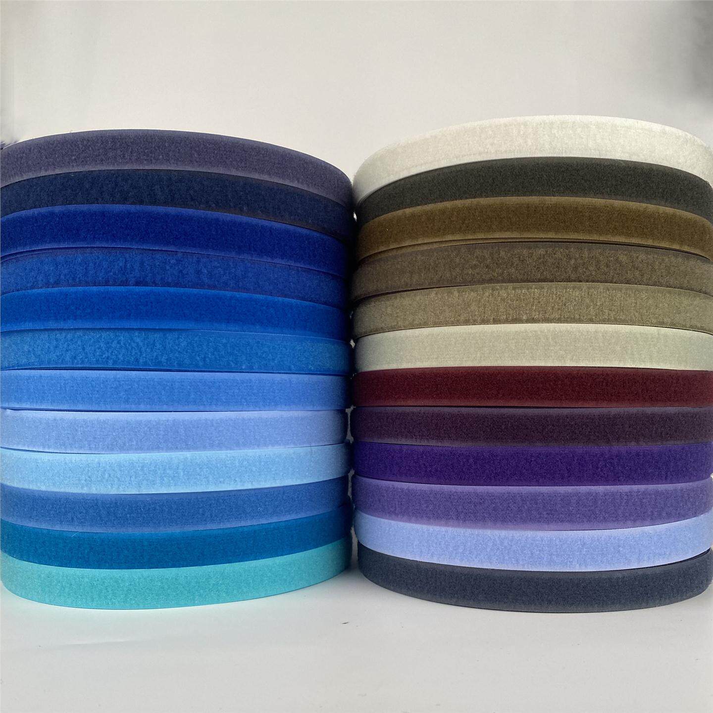 尼龙毛面防水.2CM服装辅料鞋帽涤纶耐用贴扣魔术固定刺面混纺彩色