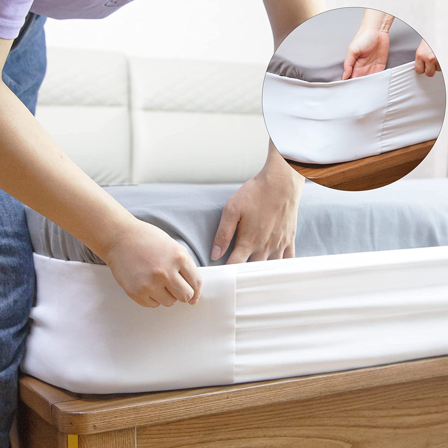 床单固定松紧带床笠罩紧固mattress lifter for changing sheets