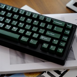 金熙祖母绿主题原厂机械键盘键帽ABS二色半透客制化深绿大全套