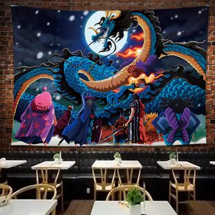 宿舍和之国篇海贼王房间画布头动漫挂布背景布装饰墙遮挡卧室床布