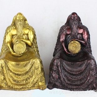 铜伏羲坐像摆件铜像伏羲铜像王伏铜人物雕像