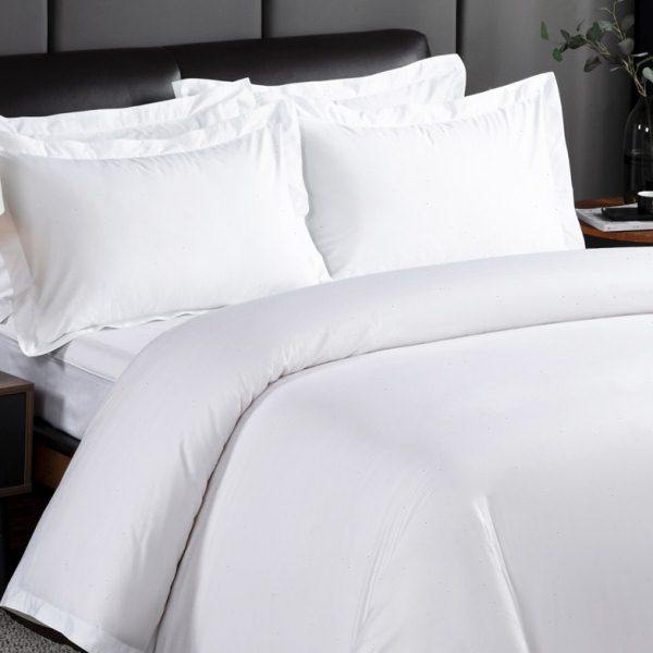 民宿宾馆酒店床品四件套纯白色床上用品招待所套件公寓旅馆三件套,床上用品,酒店床品套件,淘宝优惠券,粉丝福利购,淘宝优惠卷