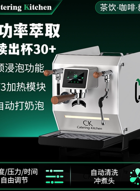 双锅炉半自动意式咖啡机恒温高压