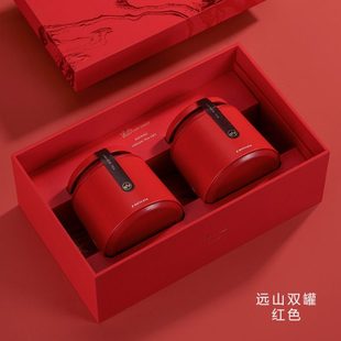 高端茶叶包装盒空礼盒红茶岩茶绿茶半斤一斤茶叶礼品盒茶叶罐铁罐