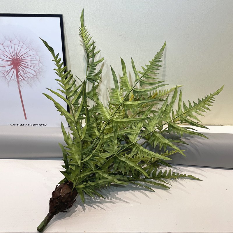 仿真蕨草15头大洋齿蕨波斯草排草蕨肾蕨叶铁线蕨塑料草仿真绿植