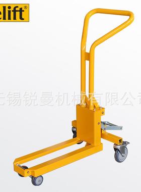 机械式搬运小车MR200轻便携式小叉车搬运车脚踏式起升小推车直销