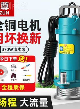 大流量潜水220溉v伏家用LLN高抽水泵小型农用浇泵地灌水井抽水扬