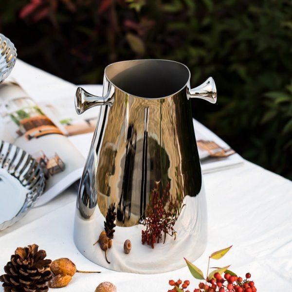 北欧轻奢双耳不锈钢冰酒桶聚会红酒冰镇酒桶台面客厅装饰冰酒器