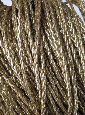 镶嵌饰品金绳米银毫线条黑色0棒移门10绳扣托PU四股辫皮革米吧唧3