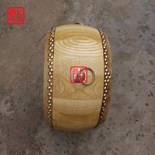 皮道士木白鼓黄牛牛皮鼓战鼓大鼓锣鼓堂鼓节奏茬正宗鼓椿寺院舞蹈