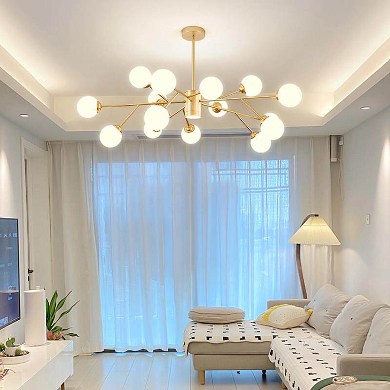 轻奢客厅吊灯现代简约大气中古风创意主卧室餐厅中山灯具2025新款