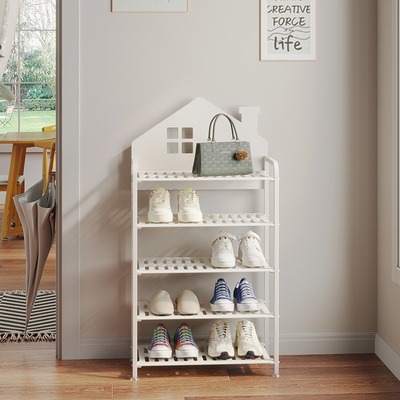 新款家用鞋架小窄入户门口小鞋架简易室内多层好看奶油风鞋架子