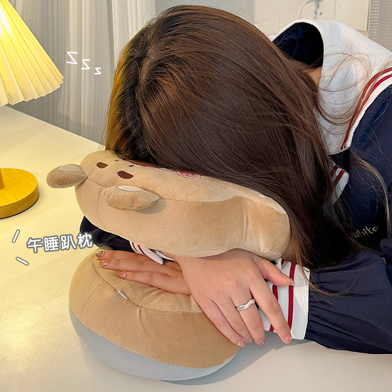 可爱午睡枕趴睡枕小学生教室桌上趴趴枕睡觉神器成人办公室午休枕