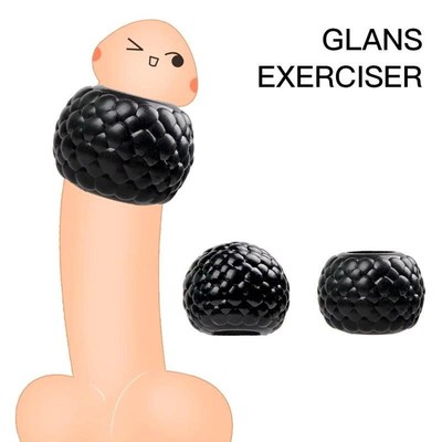 2Pcs Male Foreskin Corrector Resistance Penis Ring Silicone